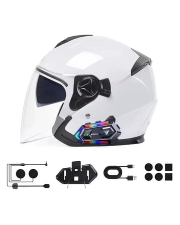 BT5.3 Motosiklet Kask İletişim Sistemi Çift Telefon Destekli