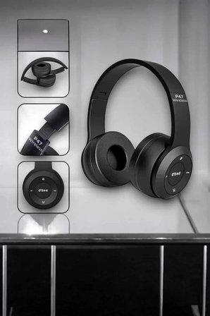 Kulak Üstü TF Kart ve AUX Destekli Ergonomik Bluetooth Kulaklık