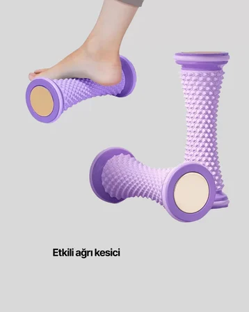 Ayak Masaj Rulosu Akupresur Silindir Kas Gevşetici Taşınabilir