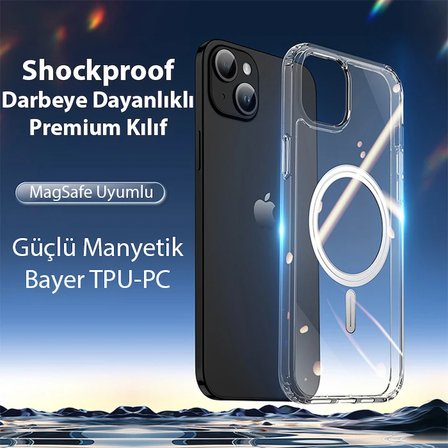 Dux Ducis Clin Mag Series iPhone 15 Magsafe Uyumlu Manyetik Silikon Kılıf-(5775)