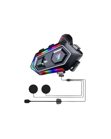 Bluetooth 5.3 Motosiklet Kask Intercom Kulaklık 1000 Metre IPX6 Su Geçirmez