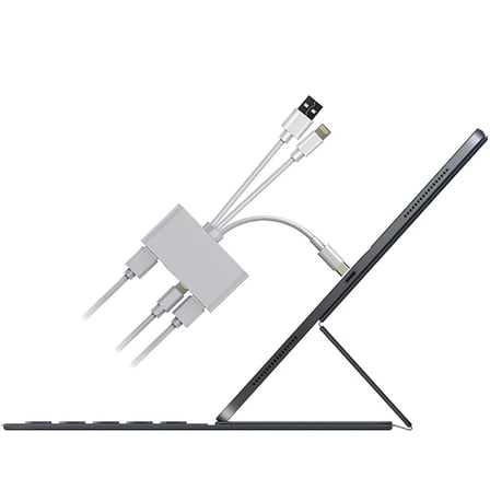 ALLY 3 İN1  İPhone+Usb C+ Usb A Kamera Okuyucu Kart Okuyucu-(5775)