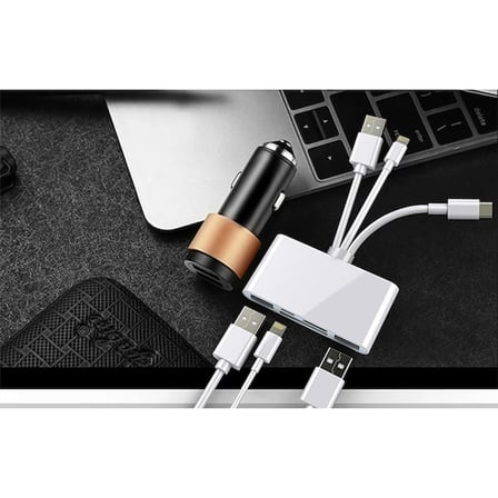 ALLY 3 İN1  İPhone+Usb C+ Usb A Kamera Okuyucu Kart Okuyucu-(5775)