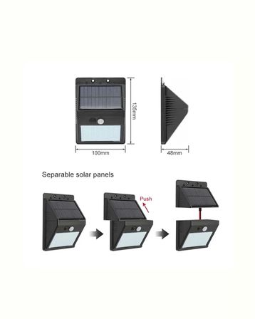 Kablosuz Solar LED Lamba | Bahçe Veranda Merdiven Işığı Otomatik Aç-Kapa Sensörlü Yeni Nesil