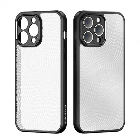 Dux Ducis iPhone 13 Pro Max Aimo Series Premium Buzlu Sert PC-TPU Kılıf-(5775)