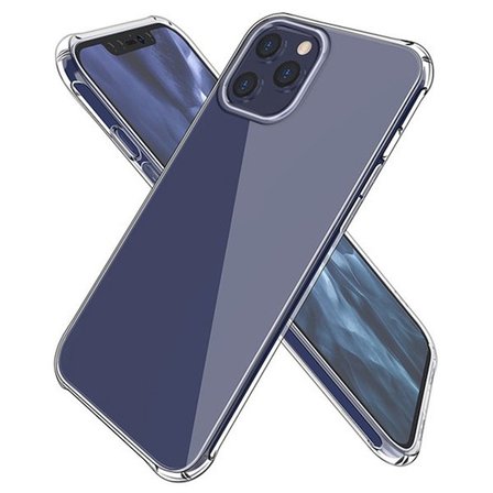 İPhone 12 Pro Max 6.7 Anti-Drop Silikon Kılıf Shockproof Şeffaf  kılıf-(5775)