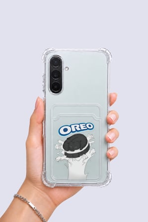 Samsung Galaxy A36 Kartlıklı OREO Desenli Kılıf