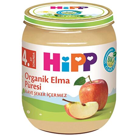 Hipp Kavanoz Maması Organik Elma Püresi 125 gr