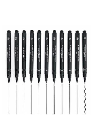 uni ball pin 0,1 Teknik Çizim Kalemi Siyah (1 Adet)