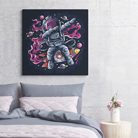 Dans Eden Astronot Kanvas Tablo