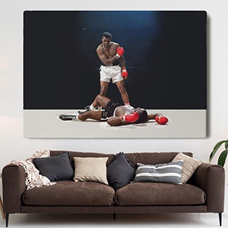 Muhammet Ali Kanvas Tablo ( ÜÇ PARÇA   )