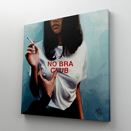 No Bra Club,  Sütyensizler Külübü Kanvas Tablo