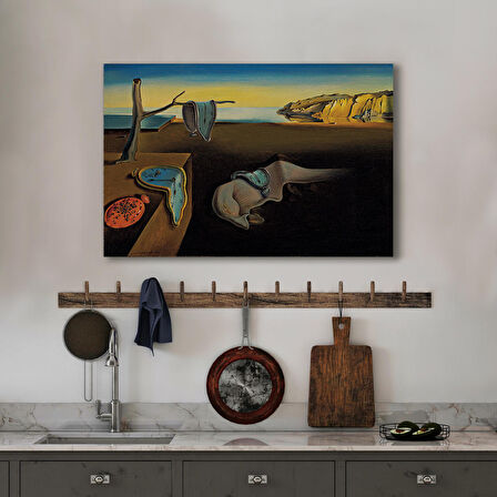 Salvador Dali - The Persistence of Memory Tablosu  ( ÜÇ PARÇA )