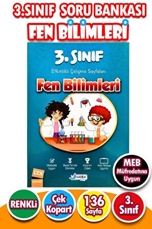 3.Sınıf Fen Bilimleri - Etkinlikli Çalışma ve Soru Bankası Kitabı