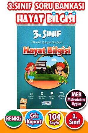 3.Sınıf Hayat Bilgisi - Etkinlikli Çalışma ve Soru Bankası Kitabı