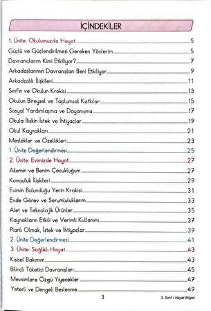 3.Sınıf Hayat Bilgisi - Etkinlikli Çalışma ve Soru Bankası Kitabı