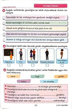 3.Sınıf Hayat Bilgisi - Etkinlikli Çalışma ve Soru Bankası Kitabı