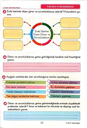 3.Sınıf Hayat Bilgisi - Etkinlikli Çalışma ve Soru Bankası Kitabı