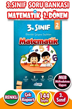 3.Sınıf Matematik 2.Dönem - Etkinlikli Çalışma ve Soru Bankası Kitabı