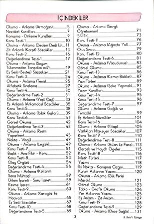 3.Sınıf Türkçe - Etkinlikli Çalışma ve Soru Bankası Kitabı