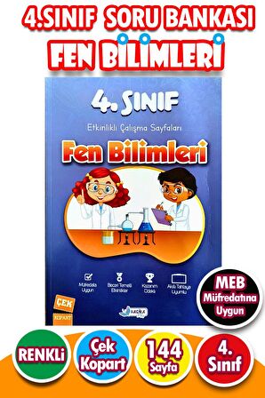 4.Sınıf Fen Bilimleri - Etkinlikli Çalışma ve Soru Bankası Kitabı