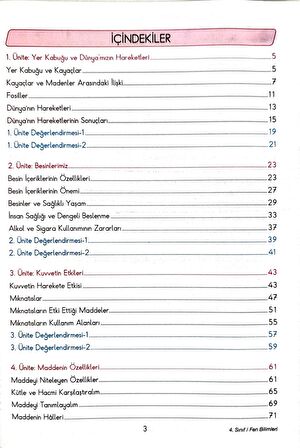 4.Sınıf Fen Bilimleri - Etkinlikli Çalışma ve Soru Bankası Kitabı