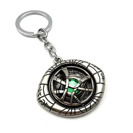 Dr Strange Marvel Avengers Gümüş Hareketli Dönen Metanizma Metal Anahtarlık 1Adet
