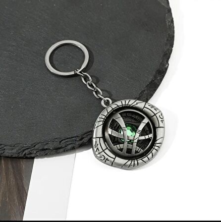 Dr Strange Marvel Avengers Gümüş Hareketli Dönen Metanizma Metal Anahtarlık 1Adet