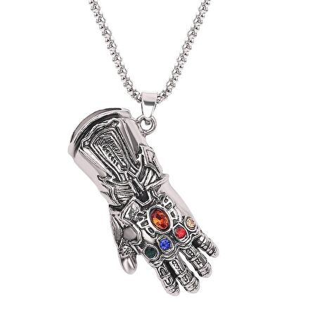 Thanos İnfinity Gauntlet Sonsuzluk Eldiveni Paslanmaz Çelik Kolye 