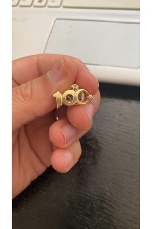 100. Yıl (Yüzüncü Yıl Rozeti) Metal Yaka Rozeti 3 adet Gold