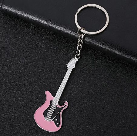 Gitar Anahtarlık Pembe