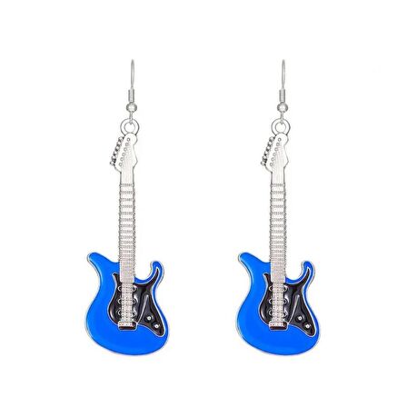 Gitar Küpe Mavi