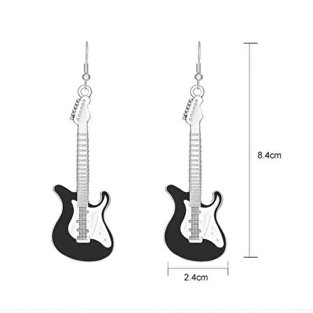 Gitar Küpe Siyah