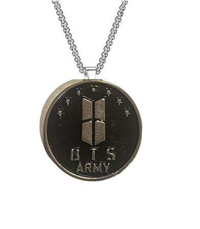 Herşey Nota Bts Örme Zincir Gümüş Kolye