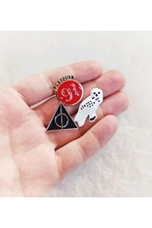 Hp Baykuş Platform 3'lü Pin Rozet Seti
