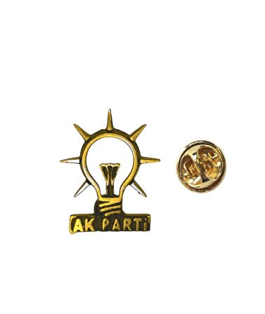 Ak Parti Rozet Yaka Rozeti Broş Gold Altın