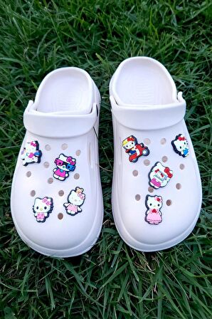 Hello Kitty Crocks Terlik Süsü Jibbitz Crocs Aksesuarı 8 Adet