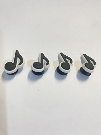 Nota Müzik Terlik Süsü Terlik Crocks Jibbitz 4 lü set