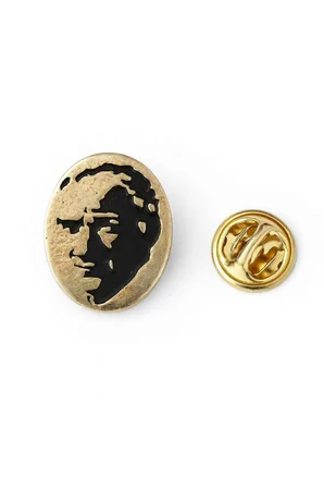 Atatürk Silüeti Gold Rozet Kadın Erkek