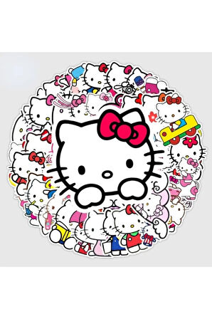 Hello Kitty Sticker Etiket Seti 25 Adet Rastgele Seçim