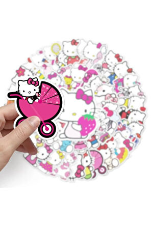 Hello Kitty Sticker Etiket Seti 25 Adet Rastgele Seçim