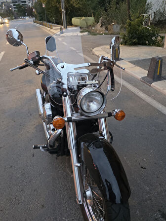 MOTOCAM Honda Shadow 750 Ön Cam 1999-2010 Model 45cm Şeffaf Renkli 4mm APARATSIZDIR