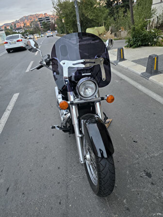 MOTOCAM Honda Shadow 750 Ön Cam 1999-2010 Model 45cm Siyah Renkli 4mm APARATSIZDIR