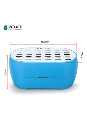 RELIFE RL-304M | 160W Yüksek Güç 30 Port Akıllı Endüstriyel Şarj İstasyonu (Telefon/Tablet)
