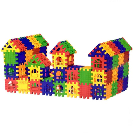 Puzzle City 3D Yapı ve Tasarım Blokları 128 Parça - 03703