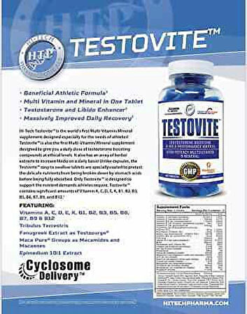 Hitech Testovite Testo Booster + Vitamin complex 90 Tablet