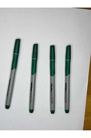 Fineliner Keçeli Kalem 0,4 mm Yeşil (4 Adet)