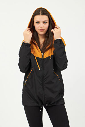 Siyah Hardal Yağmurluk