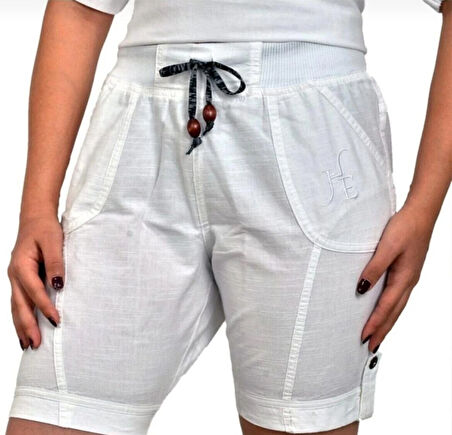 Pamuklu Orta Boy Şort - 2050