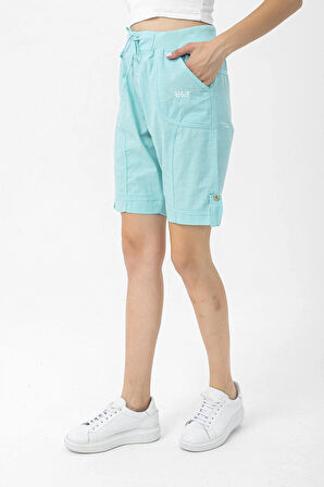 Pamuklu Orta Boy Şort - 2050